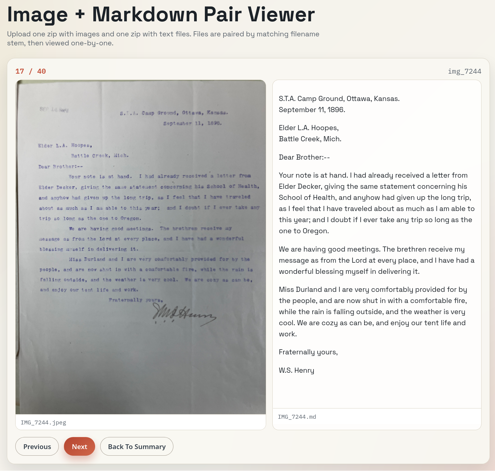 Third document pair